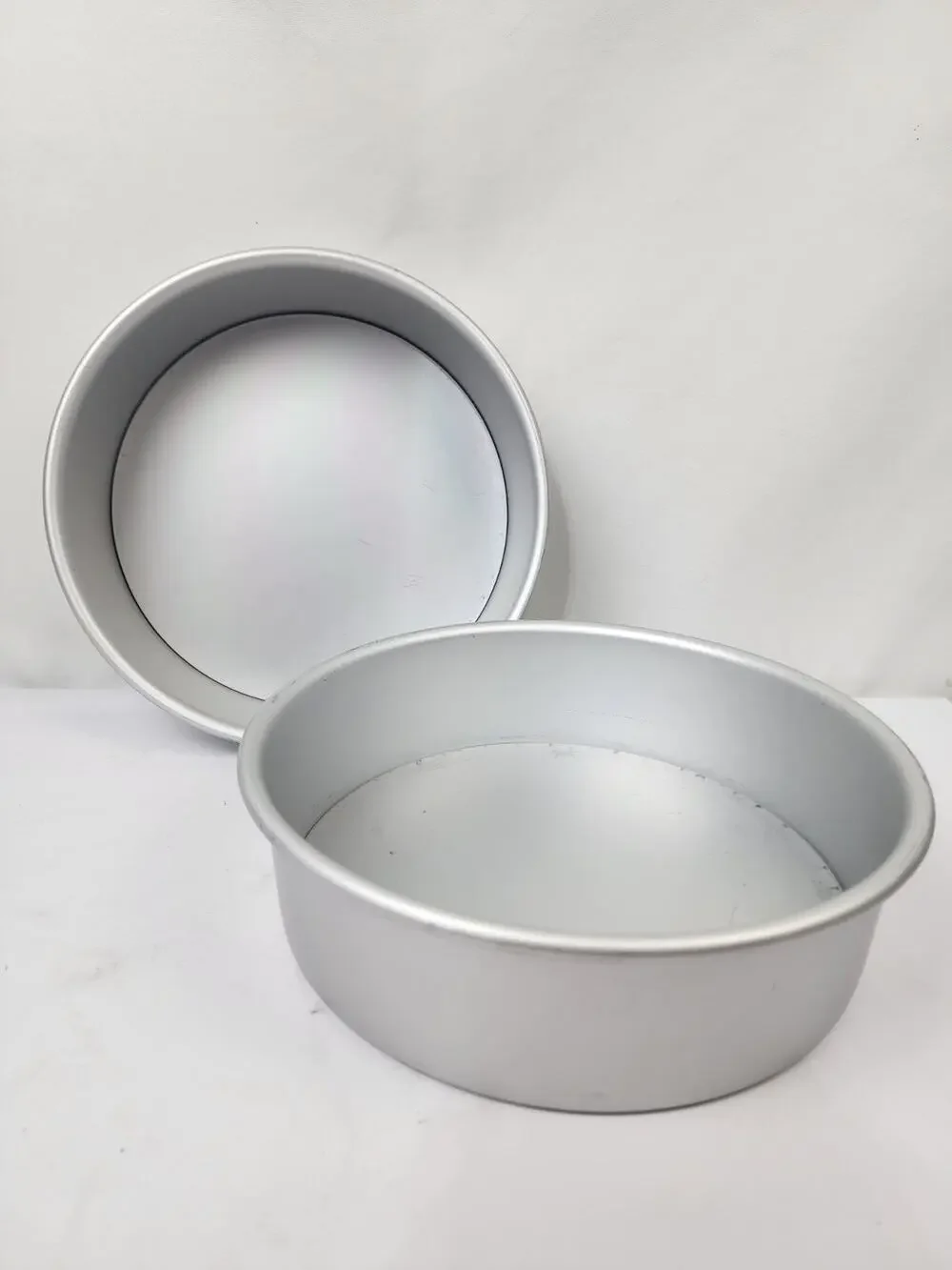 2 Roasted Baby Deep Round Aluminum Cake Pans 10